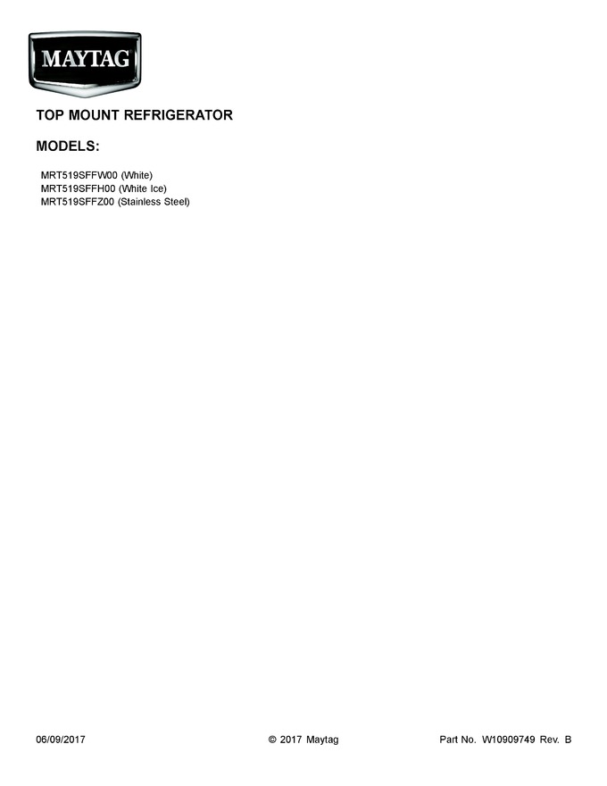 Diagram for MRT519SFFZ00