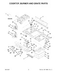 Diagram for 02 - Cooktop, Burner And Grate Parts