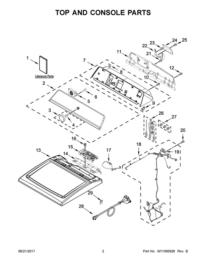 Diagram for YMEDB765FW0