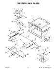 Diagram for 04 - Freezer Liner Parts
