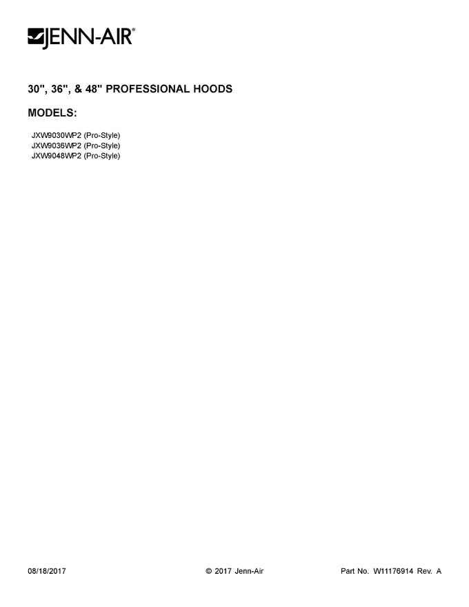 Diagram for JXW9048WP2