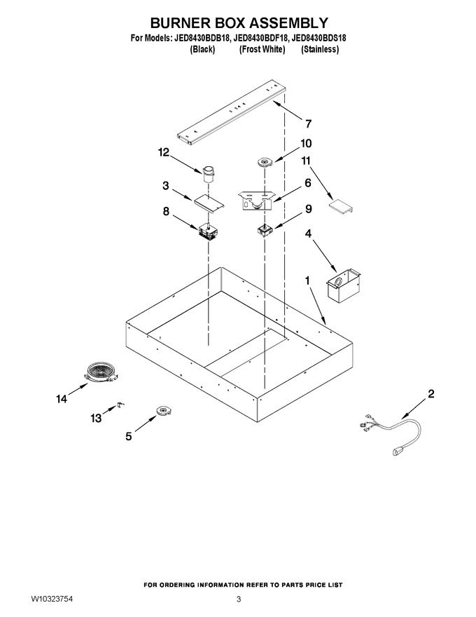 Diagram for JED8430BDB18