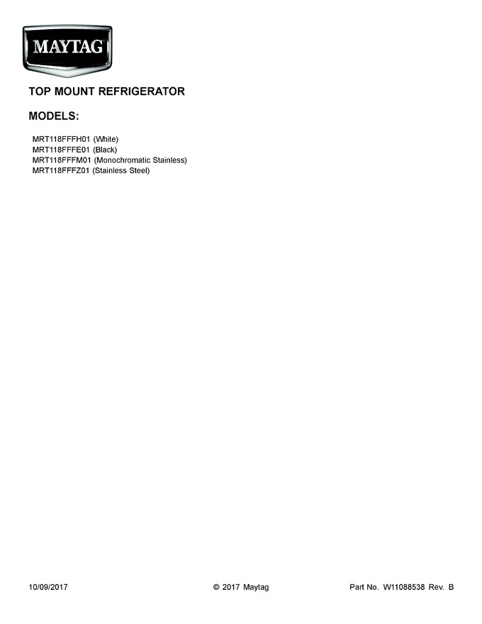 Diagram for MRT118FFFE01