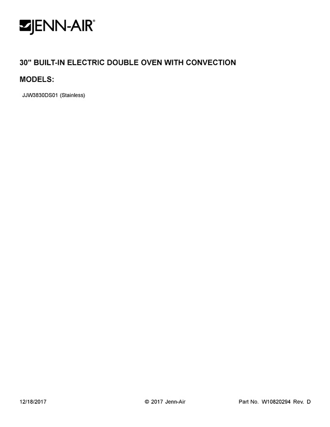 Diagram for JJW3830DS01