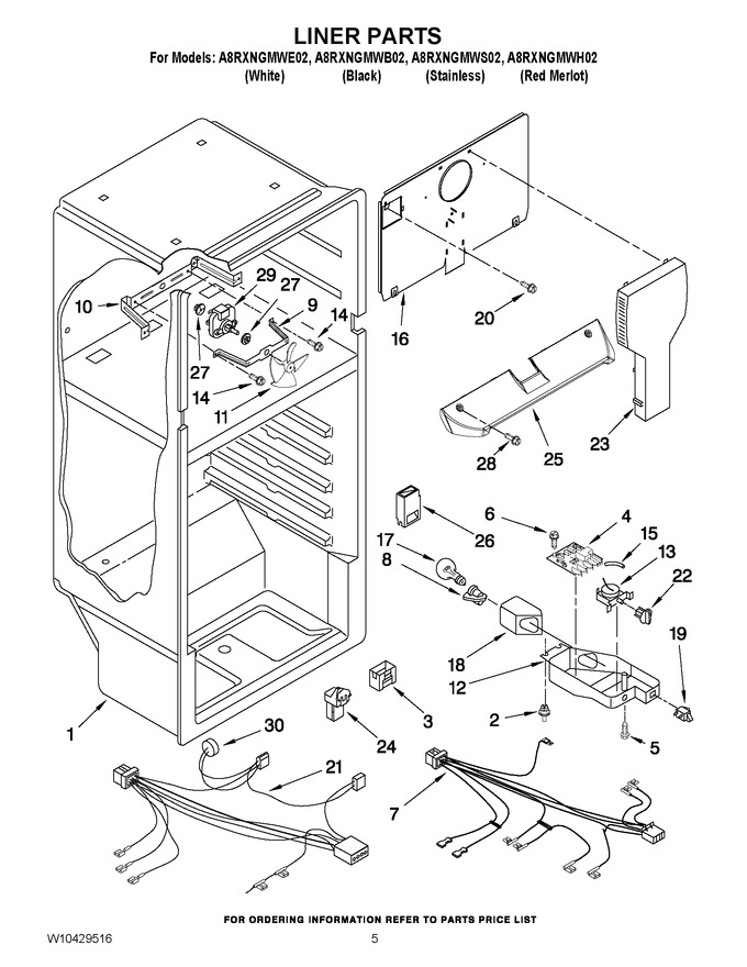 Diagram for A8RXNGMWH02
