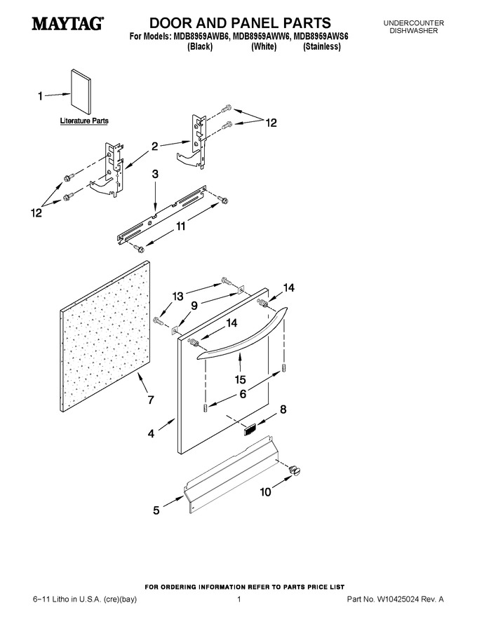 Diagram for MDB8959AWW6