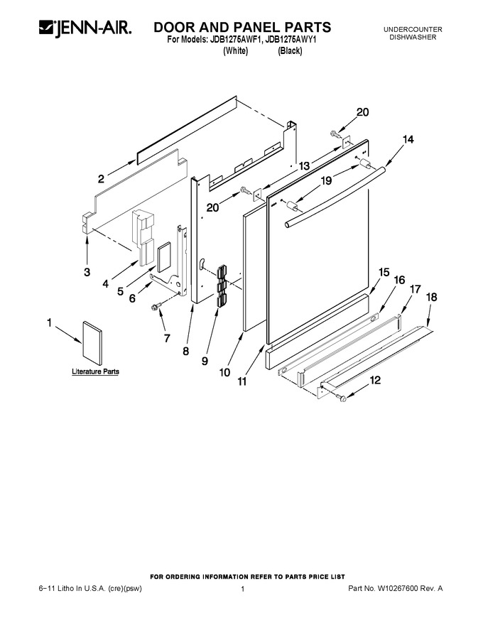 Diagram for JDB1275AWY1
