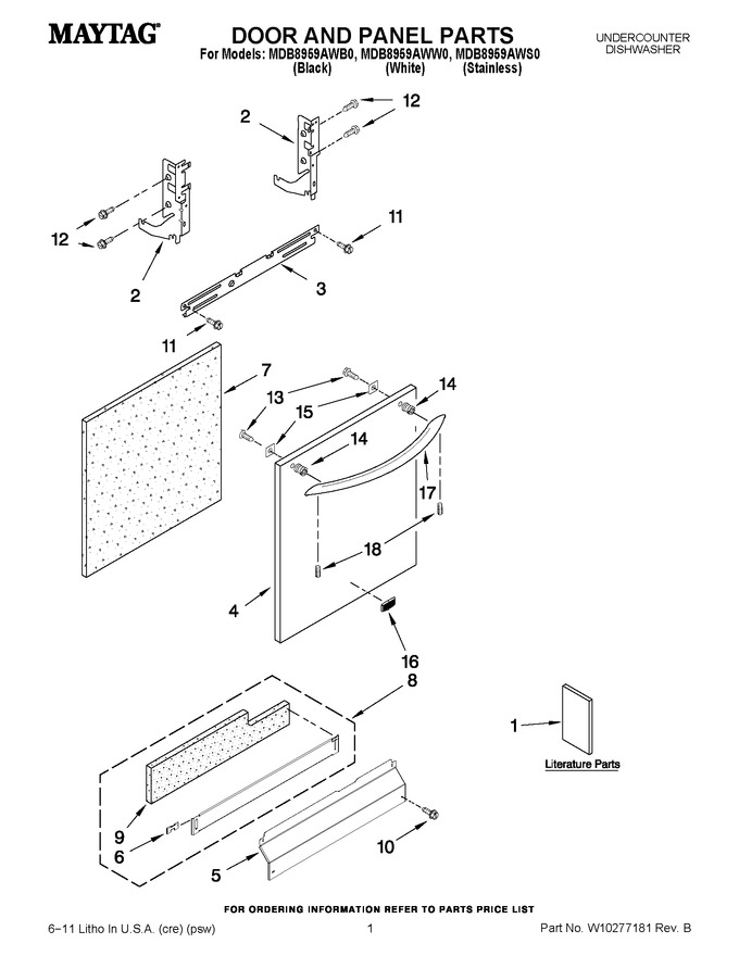 Diagram for MDB8959AWB0