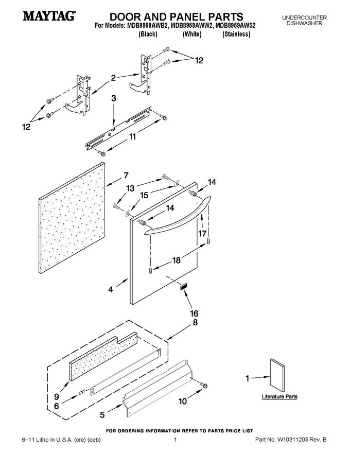 Diagram for MDB8959AWW2