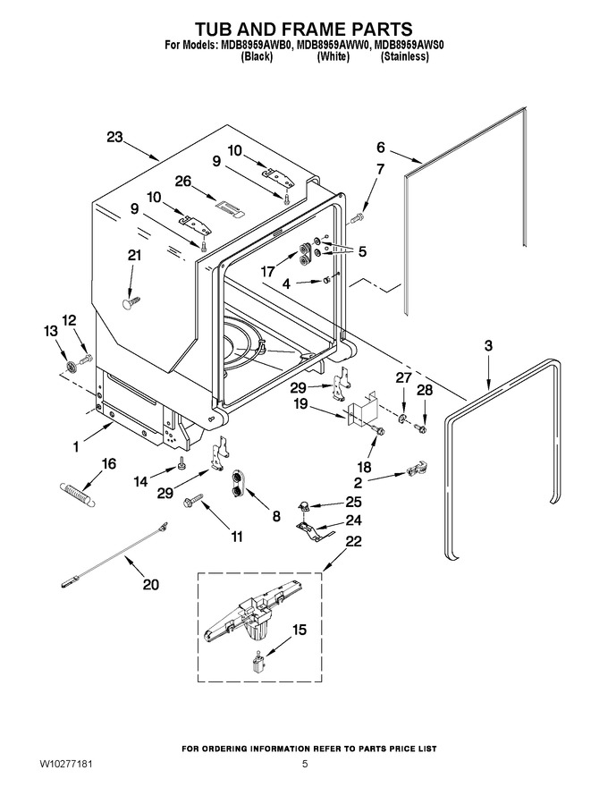 Diagram for MDB8959AWB0