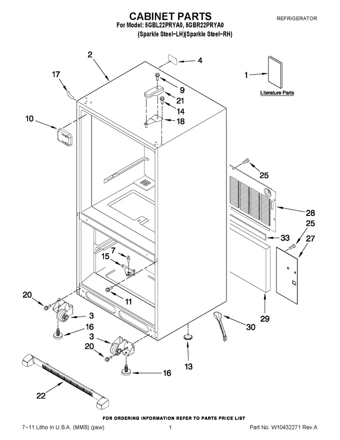 Diagram for 5GBL22PRYA0