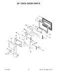 Diagram for 08 - 30" Oven Door Parts