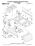 Diagram for 01 - Cooktop, Burner And Grate Parts
