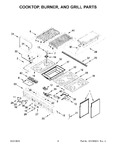Diagram for 03 - Cooktop, Burner, And Grill Parts