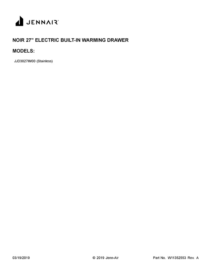 Diagram for JJD3027IM00