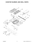 Diagram for 03 - Cooktop, Burner, And Grill Parts