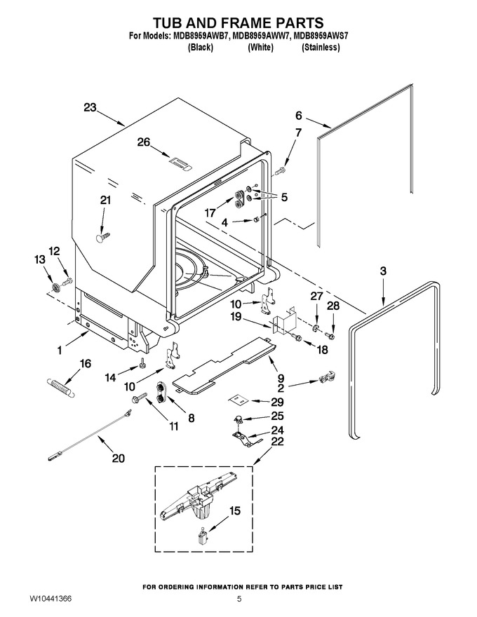 Diagram for MDB8959AWS7