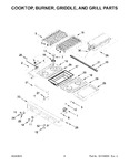 Diagram for 03 - Cooktop, Burner, Griddle, And Grill Parts
