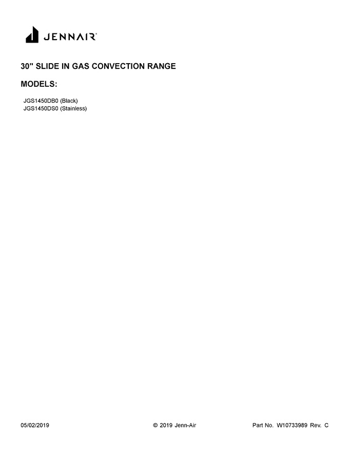 Diagram for JGS1450DB0
