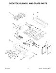 Diagram for 03 - Cooktop, Burner, And Grate Parts