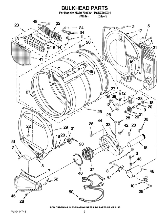 Diagram for MGDX700XW1