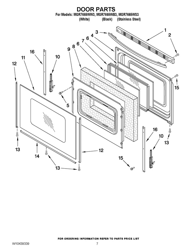 Diagram for MGR7665WB3