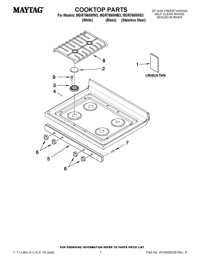 Diagram for MGR7665WB3