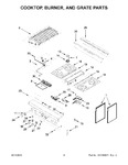 Diagram for 03 - Cooktop, Burner, And Grate Parts