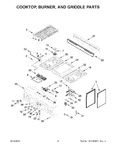Diagram for 03 - Cooktop, Burner, And Griddle Parts