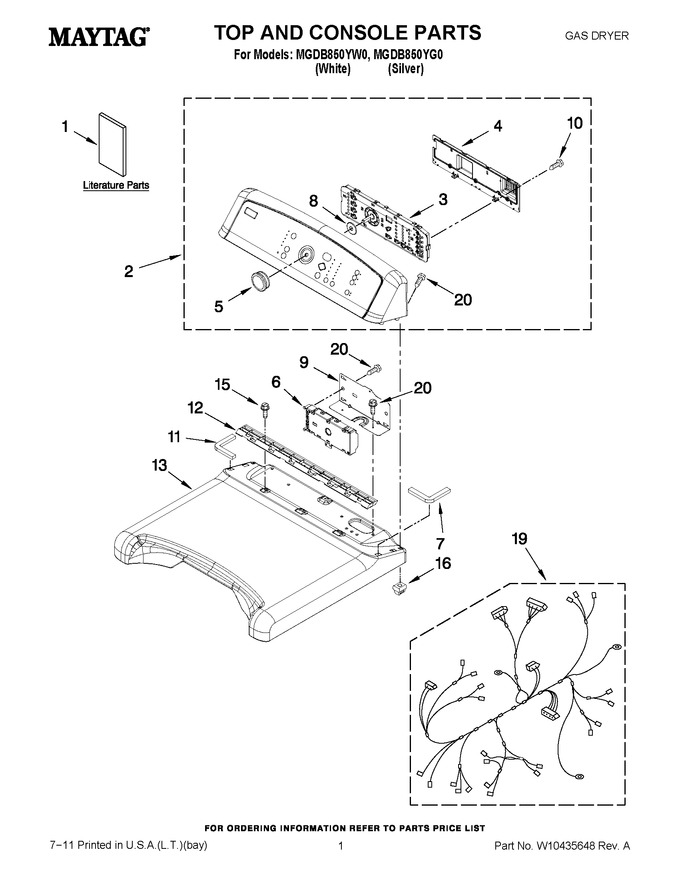 Diagram for MGDB850YW0