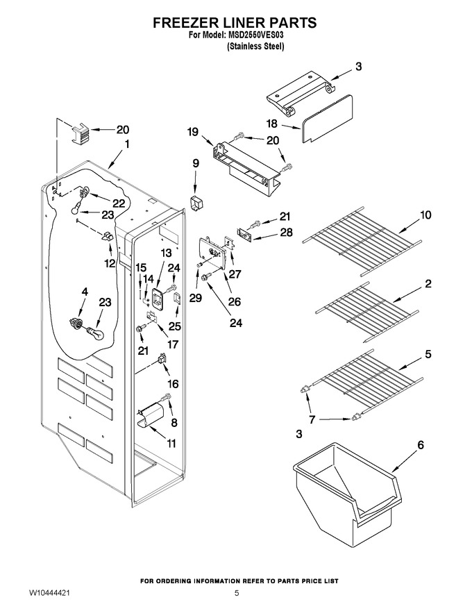 Diagram for MSD2550VES03