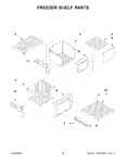 Diagram for 08 - Freezer Shelf Parts