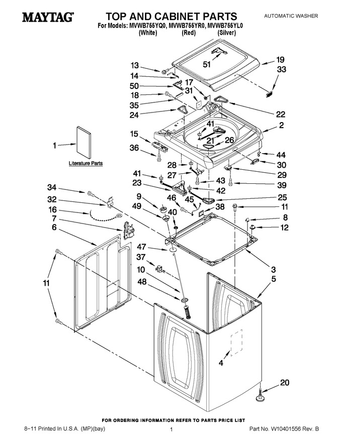 Diagram for MVWB755YR0