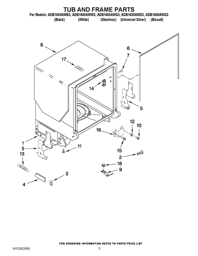 Diagram for ADB1600AWS3