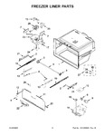 Diagram for 04 - Freezer Liner Parts