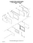 Diagram for 03 - Lower Oven Door Parts