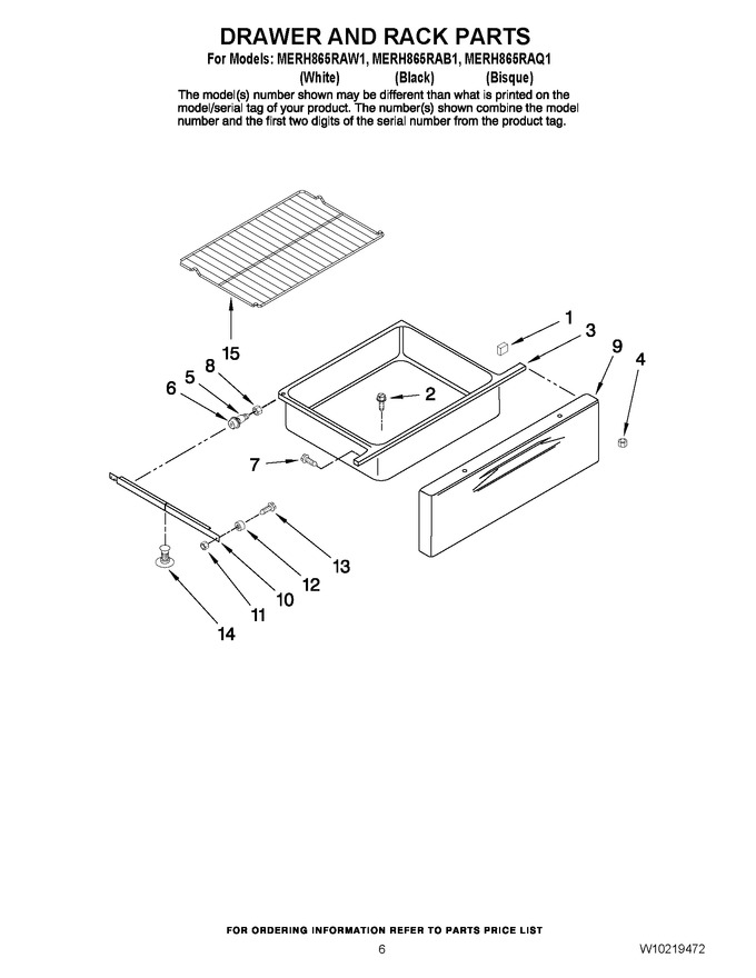 Diagram for MERH865RAW1
