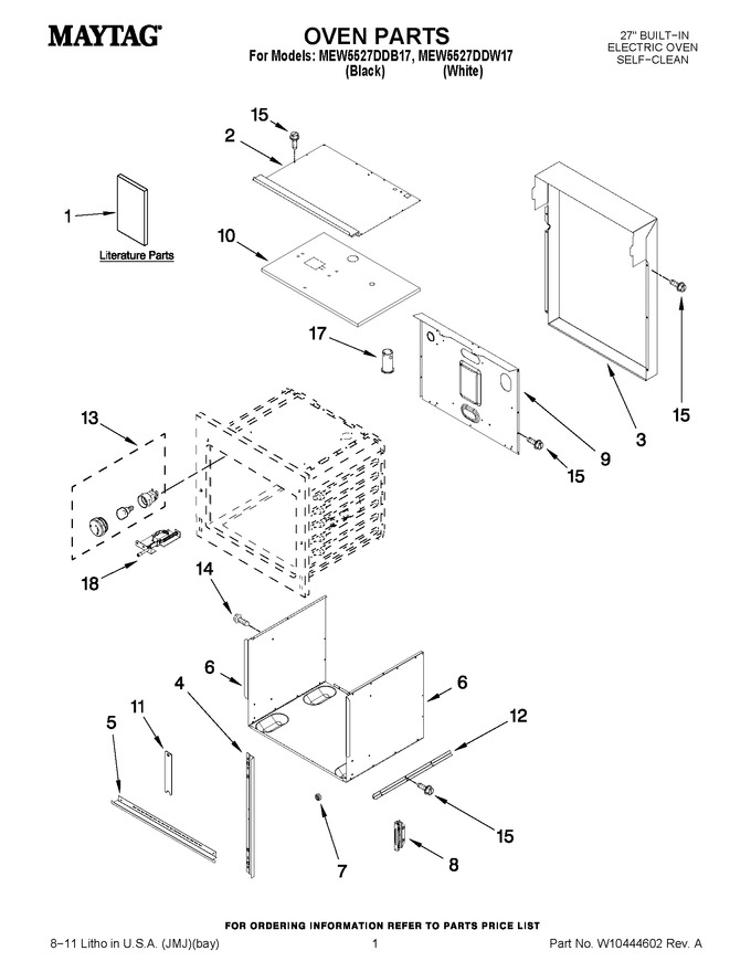 Diagram for MEW5527DDW17