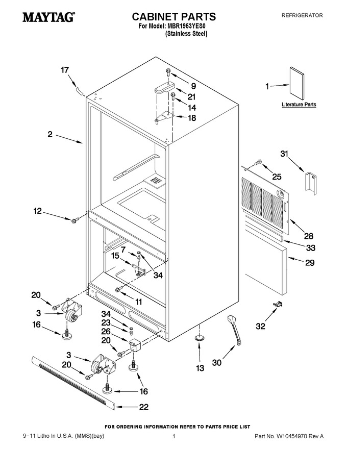 Diagram for MBR1953YES0