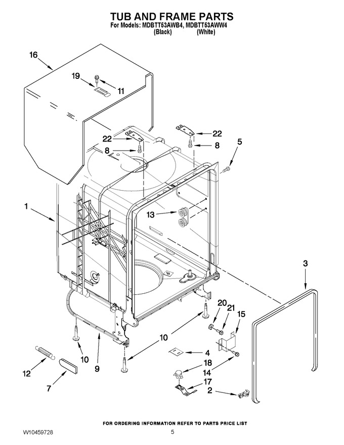 Diagram for MDBTT53AWW4