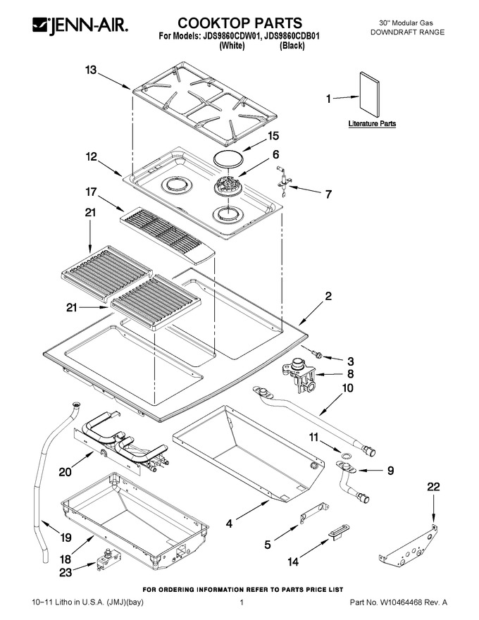 Diagram for JDS9860CDW01