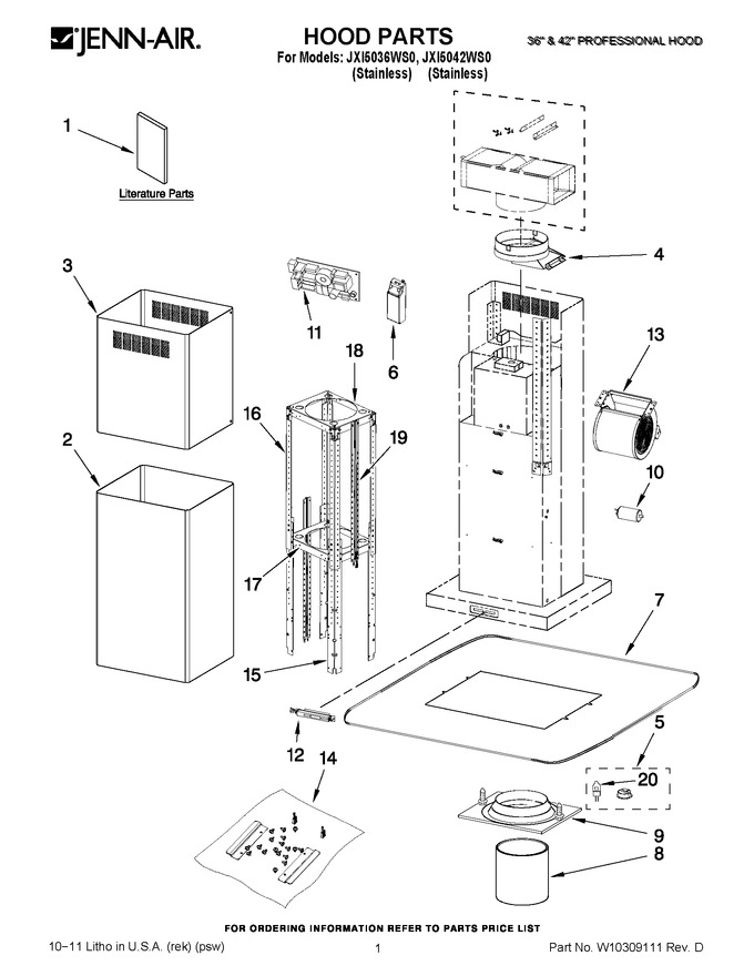 Diagram for JXI5042WS0
