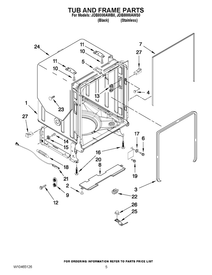 Diagram for JDB8000AWS0