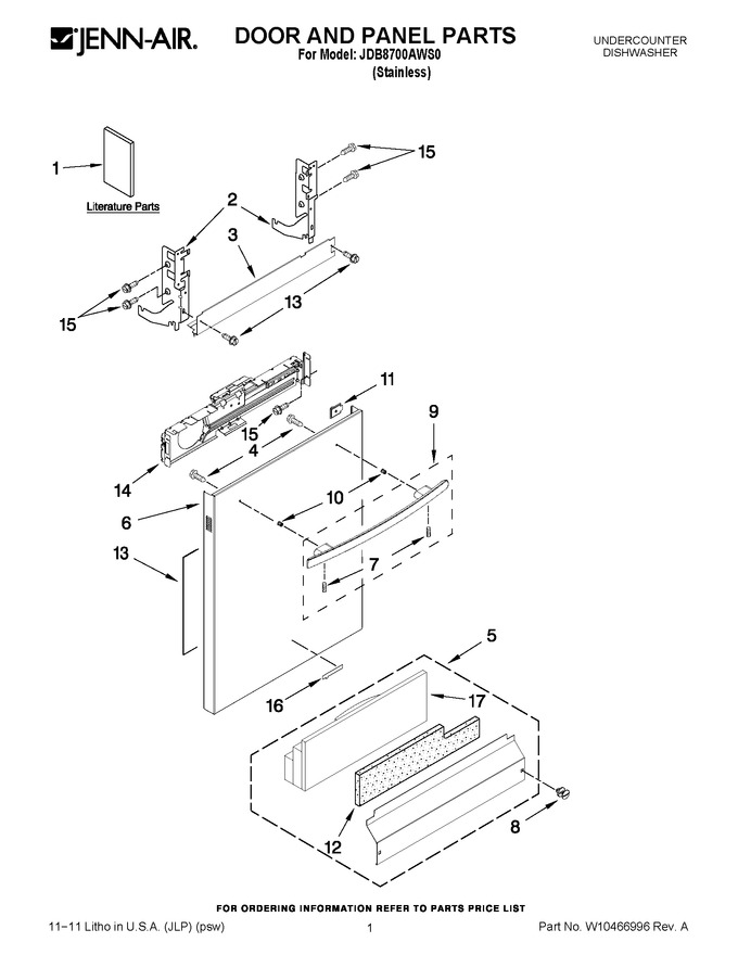 Diagram for JDB8700AWS0