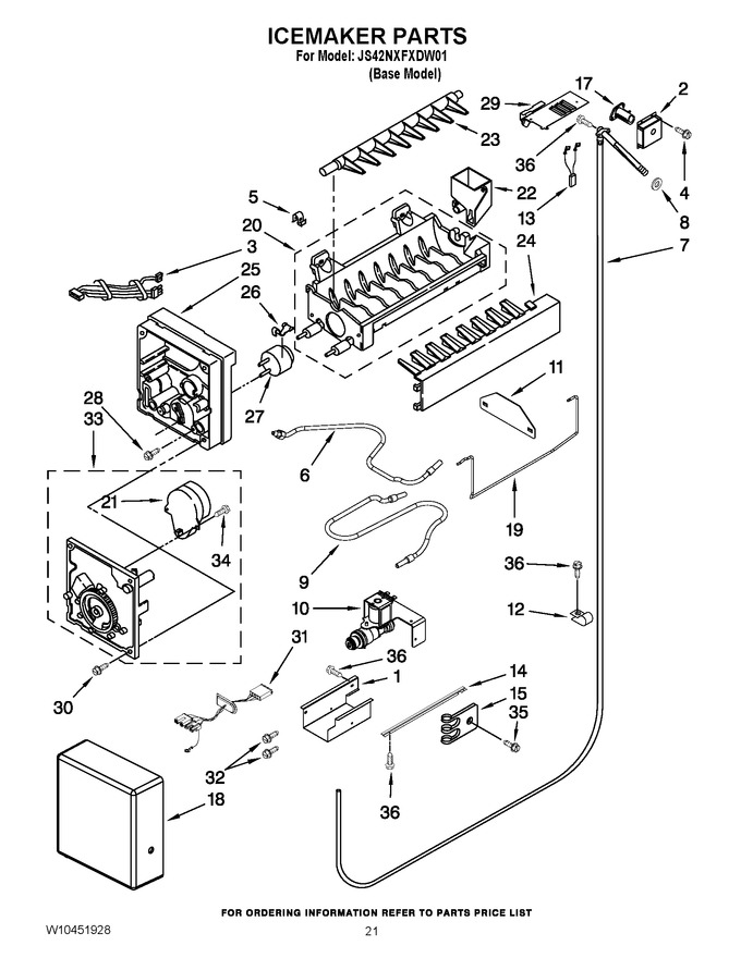 Diagram for JS42NXFXDW01