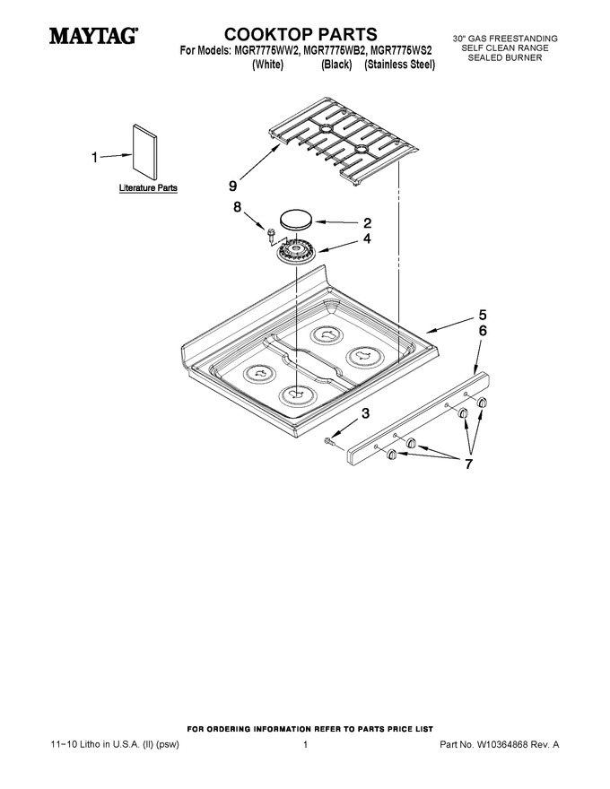 Diagram for MGR7775WB2