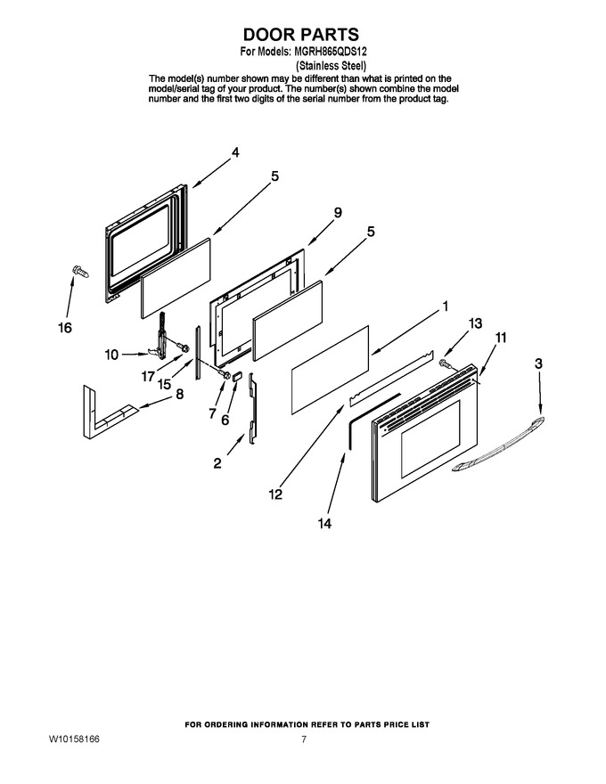 Diagram for MGRH865QDS12