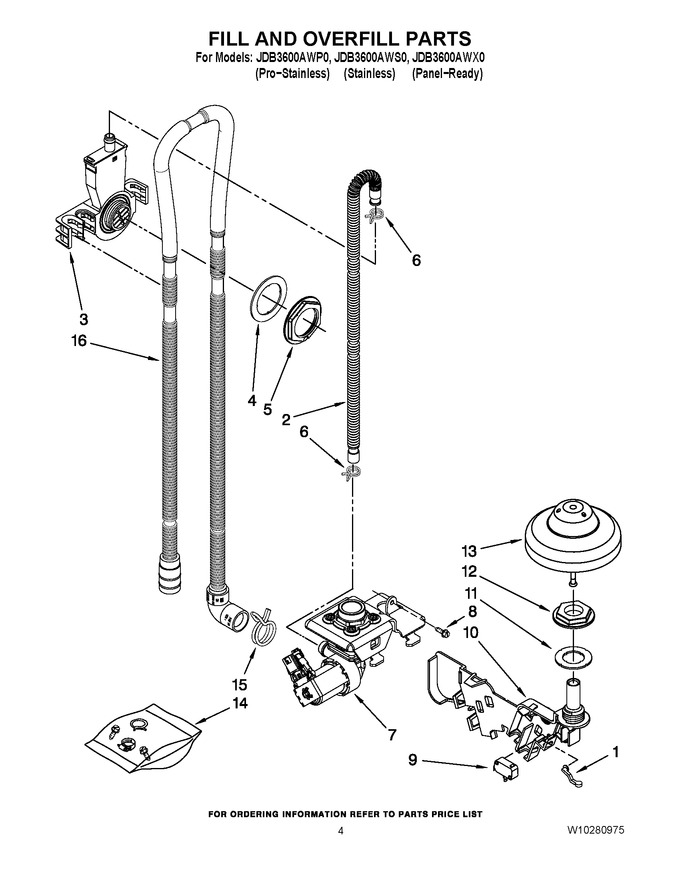 Diagram for JDB3600AWX0