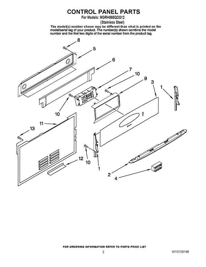 Diagram for MGRH865QDS12