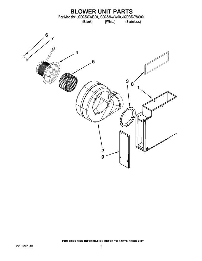 Diagram for JGD3536WW00
